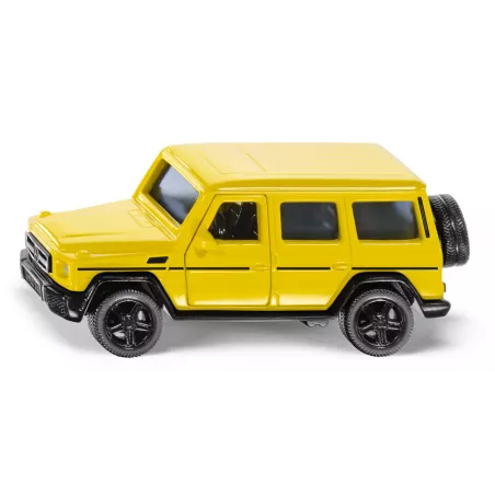 Coche de juguete Mercedes-AMG G 65 a escala 1:50 con puertas abatibles y detalles de metal.