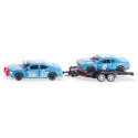 Coche de juguete Dodge Charger y SRT Racing escala 1:55 de metal con puertas que se abren.