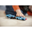 Coche de juguete Dodge Charger y SRT Racing escala 1:55 de metal con puertas que se abren.