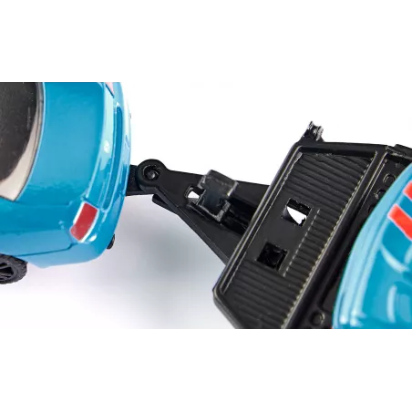Coche de juguete Dodge Charger y SRT Racing escala 1:55 de metal con puertas que se abren.