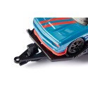 Coche de juguete Dodge Charger y SRT Racing escala 1:55 de metal con puertas que se abren.
