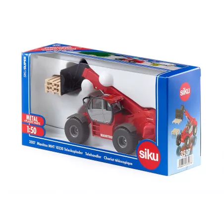 Manipulador telescópico de juguete Manitou MHT 10230 de SIKU a escala 1:50