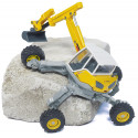 Excavadora Menzi Muck a escala 1:50, miniatura detallada de metal y plástico.