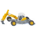 Excavadora Menzi Muck a escala 1:50, miniatura detallada de metal y plástico.