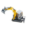 Excavadora de orugas de juguete Wacker Neuson ET65 a escala 1:50 con brazo móvil y pala funcional.