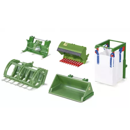 Accesorios de pala de juguete a escala 1:32 fabricados en metal y plástico