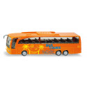 Autocar Mercedes-Benz Travego a escala 1:50 de Siku, miniatura de juguete en metal y plástico.