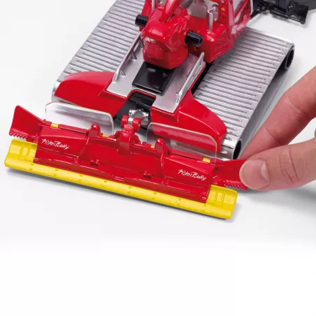 Aplanadora de nieve Pistenbully 600 a escala 1:50, réplica detallada de metal y plástico para coleccionistas.
