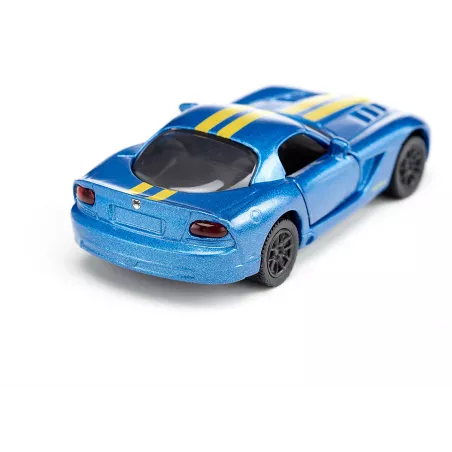 Tres coches de juguete Siku: Bugatti Veyron, Mercedes McLaren SLR y Dodge Viper de metal.