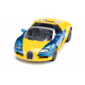 Tres coches de juguete Siku: Bugatti Veyron, Mercedes McLaren SLR y Dodge Viper de metal.