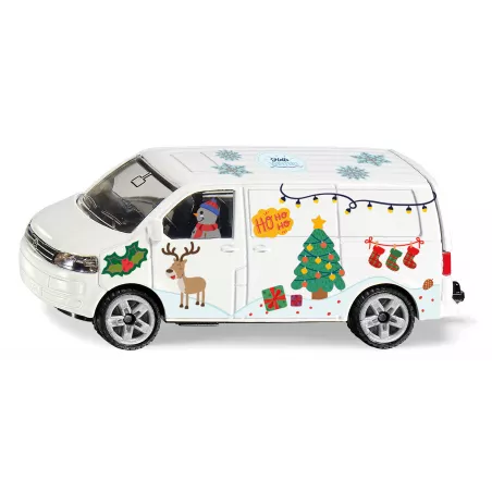 Juguete miniatura VW T5 Muñeco de nieve de metal y plástico con acoplamiento