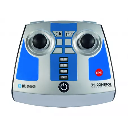 Módulo de control remoto Bluetooth para excavadora de orugas Siku, fabricado en metal y plástico resistente.