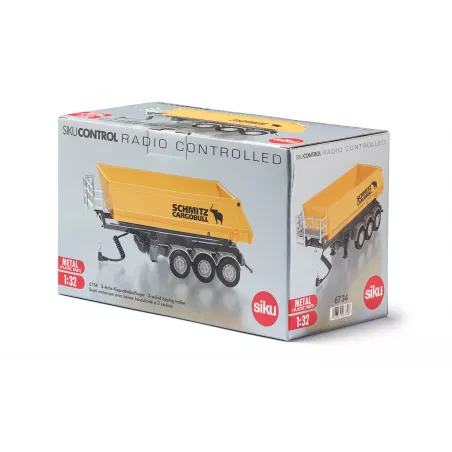 Semirremolque volquete de 3 ejes Siku a escala 1:32 compatible con camiones SIKUCONTROL.