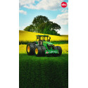 Tractor John Deere 7290R Bluetooth a escala 1:32 con luces LED y neumáticos gemelos magnéticos.