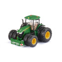 Tractor John Deere 7290R Bluetooth a escala 1:32 con luces LED y neumáticos gemelos magnéticos.