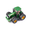 Tractor John Deere 7290R Bluetooth a escala 1:32 con luces LED y neumáticos gemelos magnéticos.