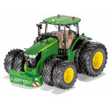 Tractor John Deere 7290R Bluetooth a escala 1:32 con luces LED y neumáticos gemelos magnéticos.