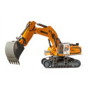 Excavadora de orugas Liebherr R980 SME a escala 1:32 con control Bluetooth y chasis de metal