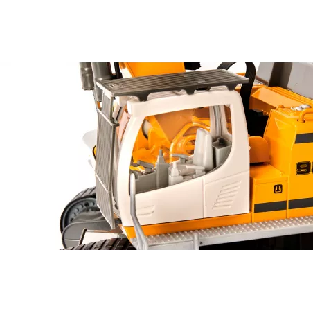 Excavadora de orugas Liebherr R980 SME a escala 1:32 con control Bluetooth y chasis de metal