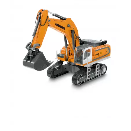 Excavadora de orugas Liebherr R980 SME a escala 1:32 con control Bluetooth y chasis de metal