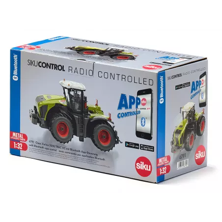 Tractor Claas Xerion 5000 TRAC VC a escala 1:32 con control por aplicación Bluetooth