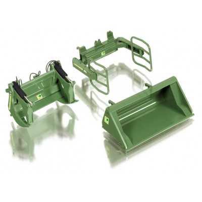Un conjunto de herramientas cargador Bressel y verde Lade