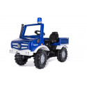 Camión de pedales rollyUnimog THW azul para niños de 3 a 8 años