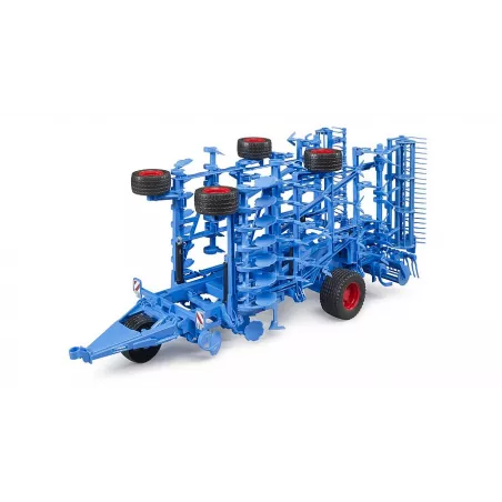 Cultivador de juguete LEMKEN Koralin 9 a escala 1:16 con brazos plegables para tractores Bruder.