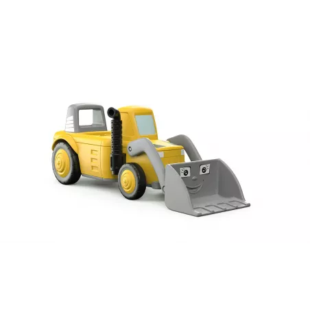 Juguete de construcción Lucas Loady: cargador de ruedas amarillo con pala móvil para niños.