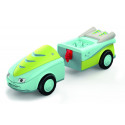 Vehículo de juguete Freddy Fluxy de Toddys con motor de fricción y figura articulada para desarrollo motriz.