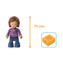 Juguete modular Zoe Zoomy de Siku Toddys con figura articulada y vehículo intercambiable Click and Play.
