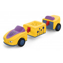 Juguete modular Zoe Zoomy de Siku Toddys con figura articulada y vehículo intercambiable Click and Play.