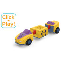 Juguete modular Zoe Zoomy de Siku Toddys con figura articulada y vehículo intercambiable Click and Play.