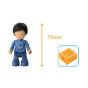 Juguete modular Mike Moby de metal y plástico para desarrollo motor infantil.