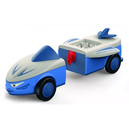 Juguete modular Mike Moby de metal y plástico para desarrollo motor infantil.
