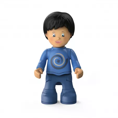 Juguete modular Mike Moby de metal y plástico para desarrollo motor infantil.