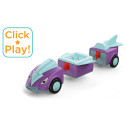 Juguete Toddys Jim Jumpy con vehículo de fricción y muñeco articulado modular para niños desde 18 meses.