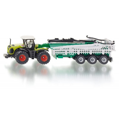 Tractor Claas Xerion con cisterna - escala 1:87