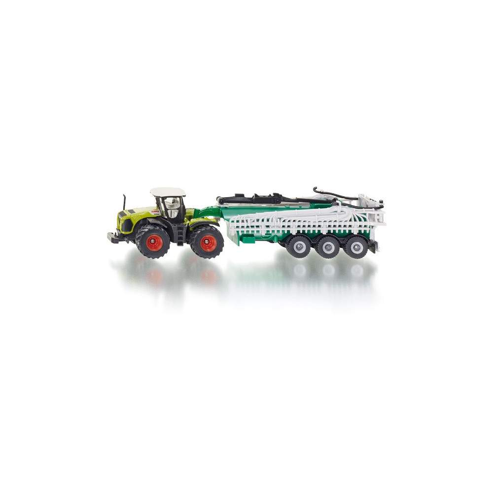 Tractor Claas Xerion con cisterna - escala 1:87