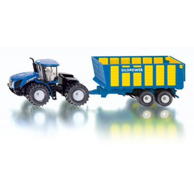 Tractor New Holland con remolque - escala 1:50