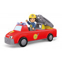 Camión de bomberos de juguete modular Harry Ayuda con luces y sonido para estimulación motriz.