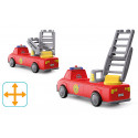Camión de bomberos de juguete modular Harry Ayuda con luces y sonido para estimulación motriz.