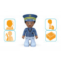 Vehículo de policía de juguete modular Tom de Confianza con luces y sonidos para niños.