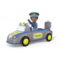 Vehículo de policía de juguete modular Tom de Confianza con luces y sonidos para niños.