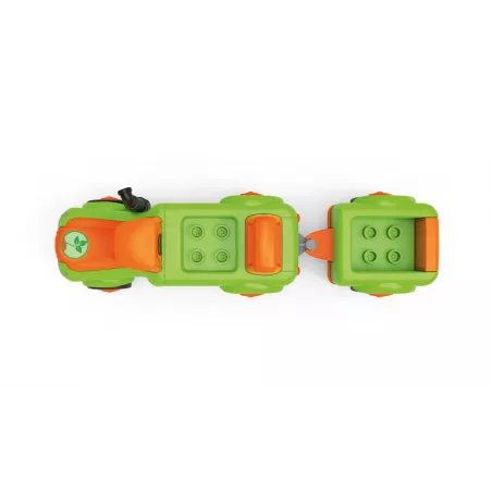 Tractor de juguete Siku Toddys Frank Farmy con remolque desmontable para niños a partir de 24 meses.