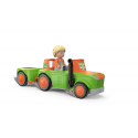 Tractor de juguete Siku Toddys Frank Farmy con remolque desmontable para niños a partir de 24 meses.