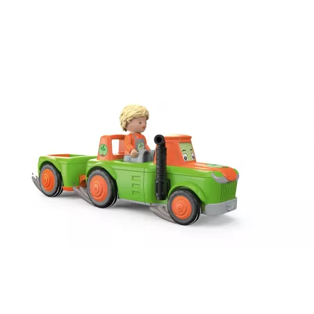 Tractor de juguete Siku Toddys Frank Farmy con remolque desmontable para niños a partir de 24 meses.