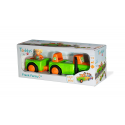 Tractor de juguete Siku Toddys Frank Farmy con remolque desmontable para niños a partir de 24 meses.