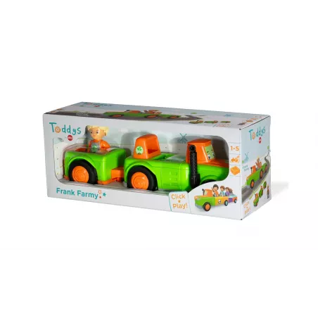 Tractor de juguete Siku Toddys Frank Farmy con remolque desmontable para niños a partir de 24 meses.