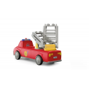 Camión de bomberos de juguete Harry Ayudante con escalera extensible y muñeco articulado Click&Play.